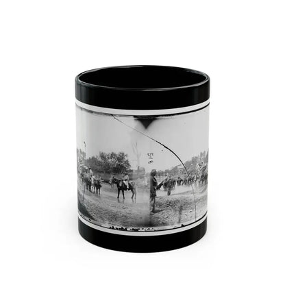 Rappahannock River, Va. Fugitive African Americans Fording The Rappahannock (U.S. Civil War) Black Coffee Mug 11oz - Go Mug Yourself