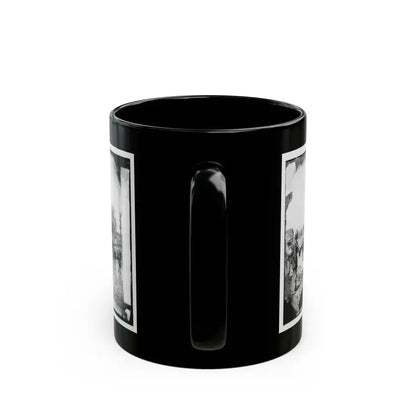 Rappahannock River, Va. Fugitive African Americans Fording The Rappahannock (U.S. Civil War) Black Coffee Mug - Go Mug Yourself