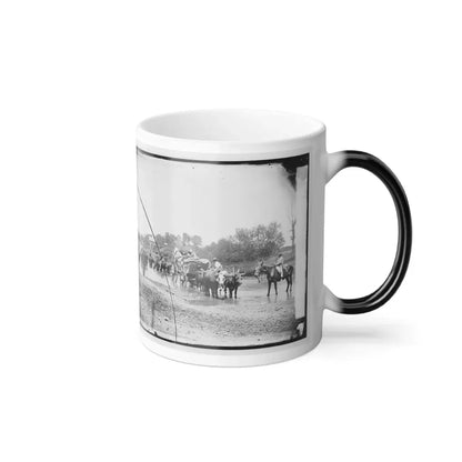 Rappahannock River, Va. Fugitive African Americans Fording the Rappahannock (U.S. Civil War) Color Changing Coffee Mug 11oz - Go Mug Yourself