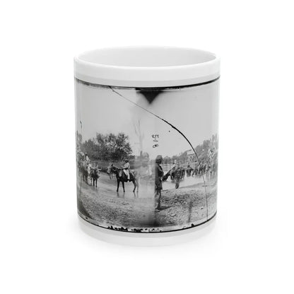 Rappahannock River, Va. Fugitive African Americans Fording The Rappahannock (U.S. Civil War) White Coffee Mug 11oz - Go Mug Yourself
