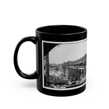 Rappahannock River, Va. Bridge, South View (U.S. Civil War) Black Coffee Mug-Go Mug Yourself