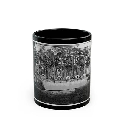 Rappahannock Station, Va. Canvas Pontoon Boat, 50th New York Engineers (U.S. Civil War) Black Coffee Mug 11oz - Go Mug Yourself