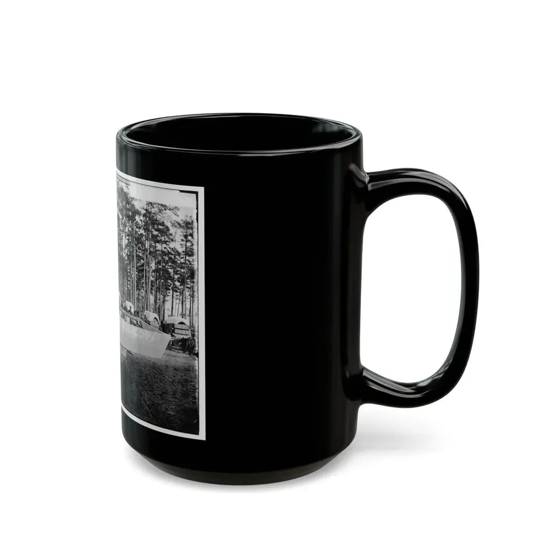 Rappahannock Station, Va. Canvas Pontoon Boat, 50th New York Engineers (U.S. Civil War) Black Coffee Mug - Go Mug Yourself