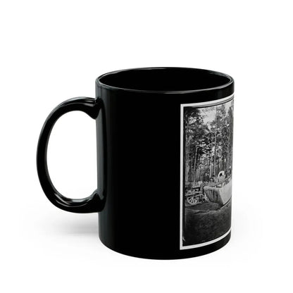 Rappahannock Station, Va. Canvas Pontoon Boat, 50th New York Engineers (U.S. Civil War) Black Coffee Mug - Go Mug Yourself