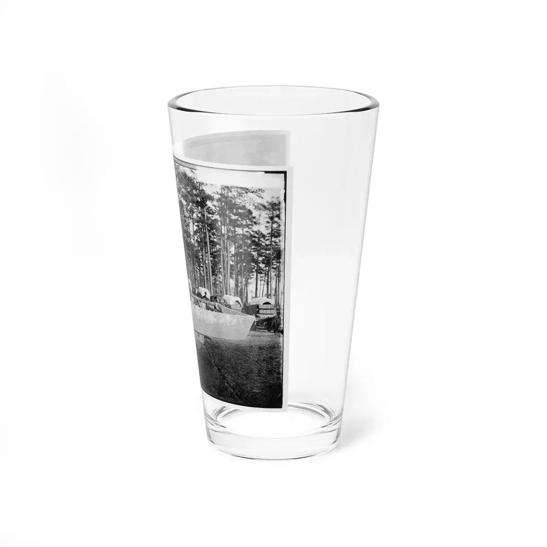 Rappahannock Station, Va. Canvas Pontoon Boat, 50th New York Engineers (U.S. Civil War) Pint Glass 16oz - Go Mug Yourself