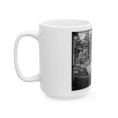 Rappahannock Station, Va. Canvas Pontoon Boat, 50th New York Engineers (U.S. Civil War) White Coffee Mug - Go Mug Yourself