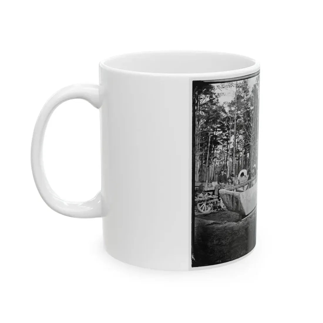 Rappahannock Station, Va. Canvas Pontoon Boat, 50th New York Engineers (U.S. Civil War) White Coffee Mug - Go Mug Yourself
