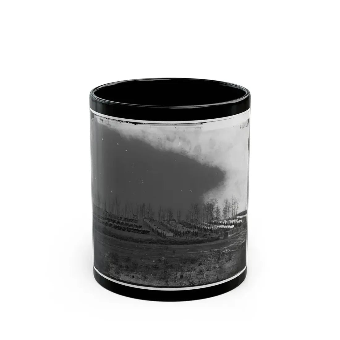 Rappahannock Station, Va. General View Of 50th New York Engineers' Winter Encampment (U.S. Civil War) Black Coffee Mug 11oz - Go Mug Yourself