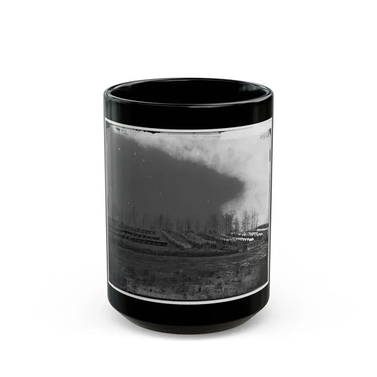 Rappahannock Station, Va. General View Of 50th New York Engineers' Winter Encampment (U.S. Civil War) Black Coffee Mug 15oz - Go Mug Yourself