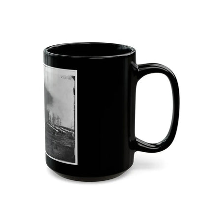 Rappahannock Station, Va. General View Of 50th New York Engineers' Winter Encampment (U.S. Civil War) Black Coffee Mug - Go Mug Yourself