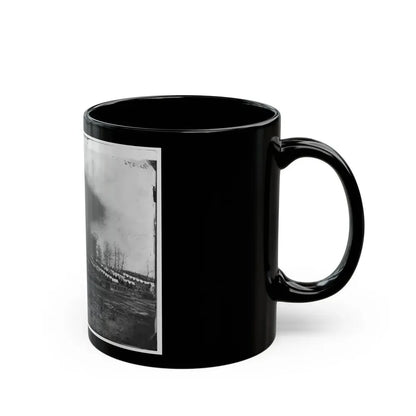 Rappahannock Station, Va. General View Of 50th New York Engineers' Winter Encampment (U.S. Civil War) Black Coffee Mug - Go Mug Yourself