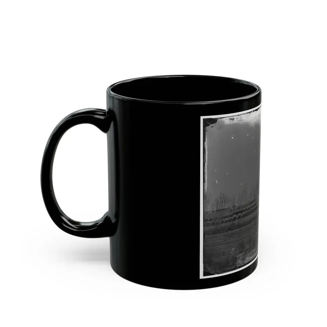 Rappahannock Station, Va. General View Of 50th New York Engineers' Winter Encampment (U.S. Civil War) Black Coffee Mug - Go Mug Yourself