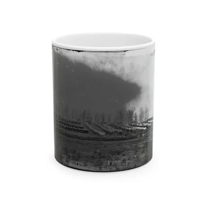 Rappahannock Station, Va. General View Of 50th New York Engineers' Winter Encampment (U.S. Civil War) White Coffee Mug 11oz - Go Mug Yourself