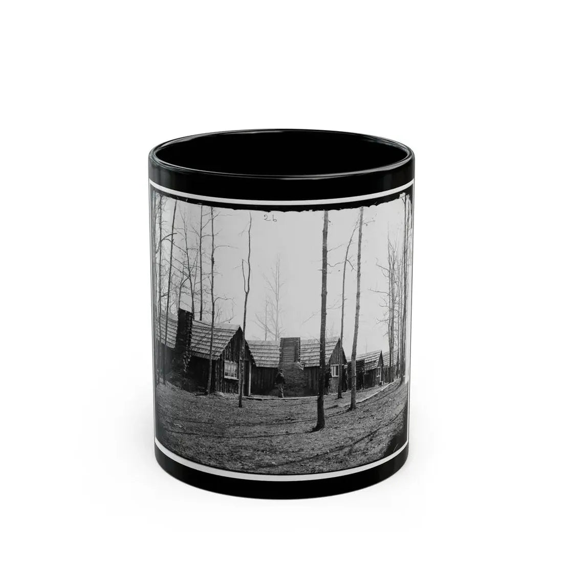 Rappahannock Station, Va. Officers' Quarters, 50th New York Engineers; Another View (U.S. Civil War) Black Coffee Mug 11oz - Go Mug Yourself