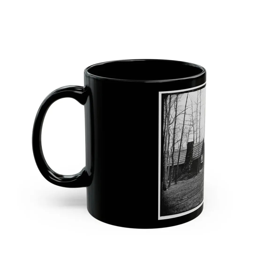 Rappahannock Station, Va. Officers' Quarters, 50th New York Engineers; Another View (U.S. Civil War) Black Coffee Mug - Go Mug Yourself
