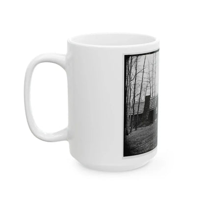 Rappahannock Station, Va. Officers' Quarters, 50th New York Engineers; Another View (U.S. Civil War) White Coffee Mug - Go Mug Yourself