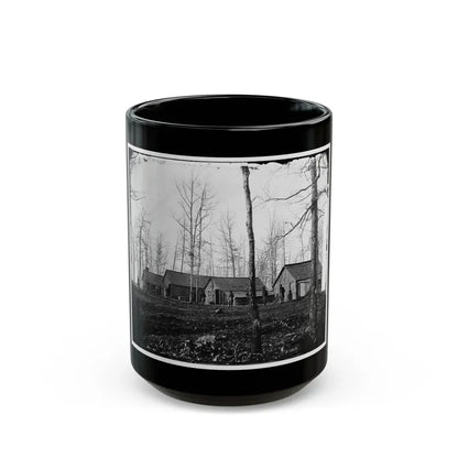 Rappahannock Station, Va. Quarters Of Field And Staff Officers, 50th New York Engineers (U.S. Civil War) Black Coffee Mug 15oz - Go Mug Yourself