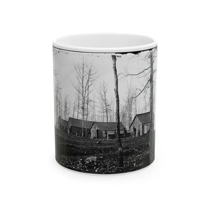 Rappahannock Station, Va. Quarters Of Field And Staff Officers, 50th New York Engineers (U.S. Civil War) White Coffee Mug 11oz - Go Mug Yourself