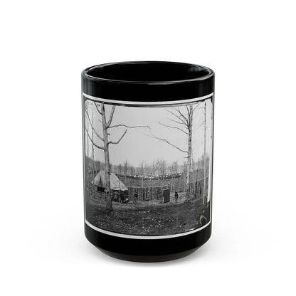 Rappahannock Station, Va. Sutler's Hut And Stockade Of 50th New York Engineers (U.S. Civil War) Black Coffee Mug 15oz - Go Mug Yourself