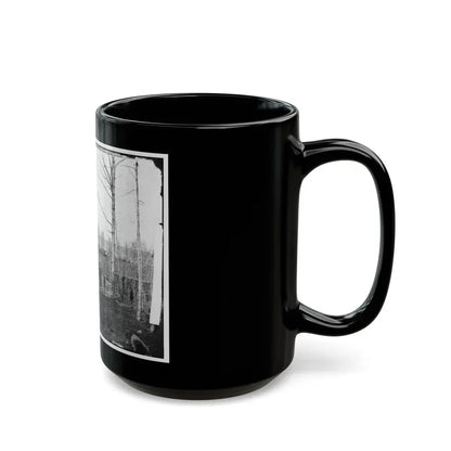 Rappahannock Station, Va. Sutler's Hut And Stockade Of 50th New York Engineers (U.S. Civil War) Black Coffee Mug - Go Mug Yourself