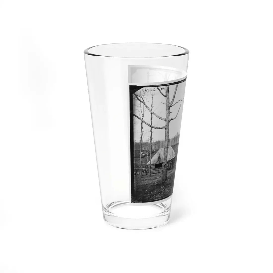 Rappahannock Station, Va. Sutler's Hut And Stockade Of 50th New York Engineers (U.S. Civil War) Pint Glass 16oz - Go Mug Yourself