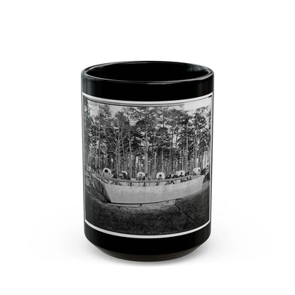 Rappahannock Station, Va. Canvas Pontoon Boat, 50th New York Engineers (U.S. Civil War) Black Coffee Mug-15oz-Go Mug Yourself