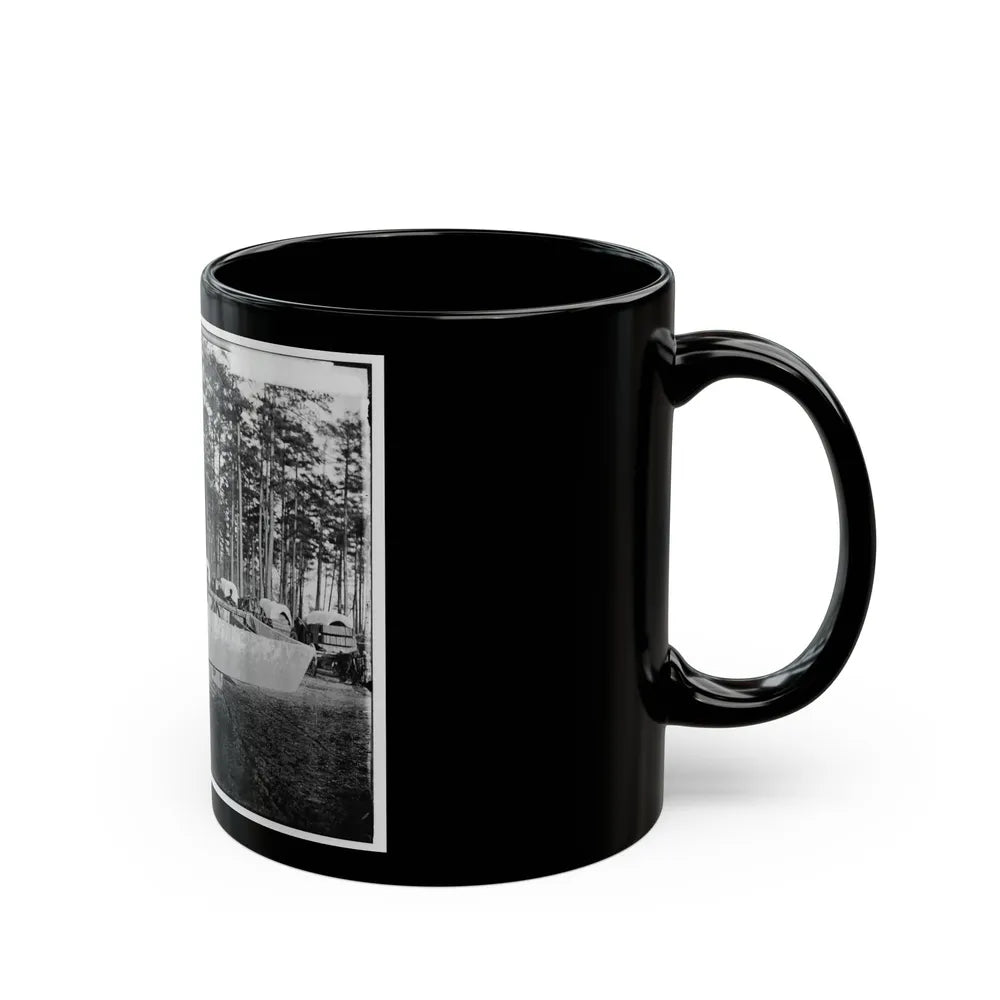 Rappahannock Station, Va. Canvas Pontoon Boat, 50th New York Engineers (U.S. Civil War) Black Coffee Mug-Go Mug Yourself