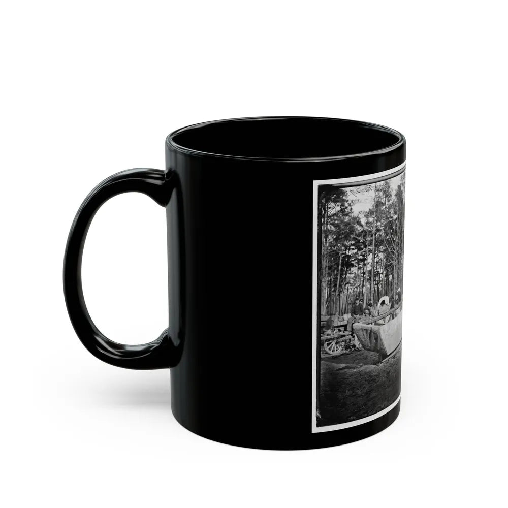 Rappahannock Station, Va. Canvas Pontoon Boat, 50th New York Engineers (U.S. Civil War) Black Coffee Mug-Go Mug Yourself