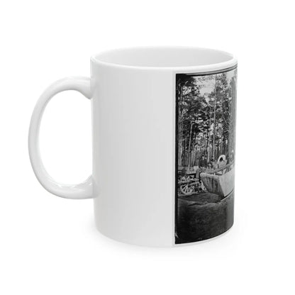 Rappahannock Station, Va. Canvas Pontoon Boat, 50th New York Engineers (U.S. Civil War) White Coffee Mug-Go Mug Yourself