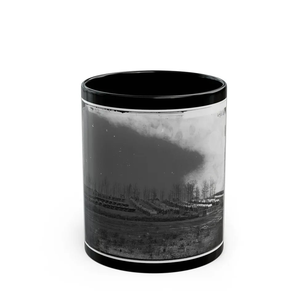 Rappahannock Station, Va. General View Of 50th New York Engineers' Winter Encampment (U.S. Civil War) Black Coffee Mug-11oz-Go Mug Yourself