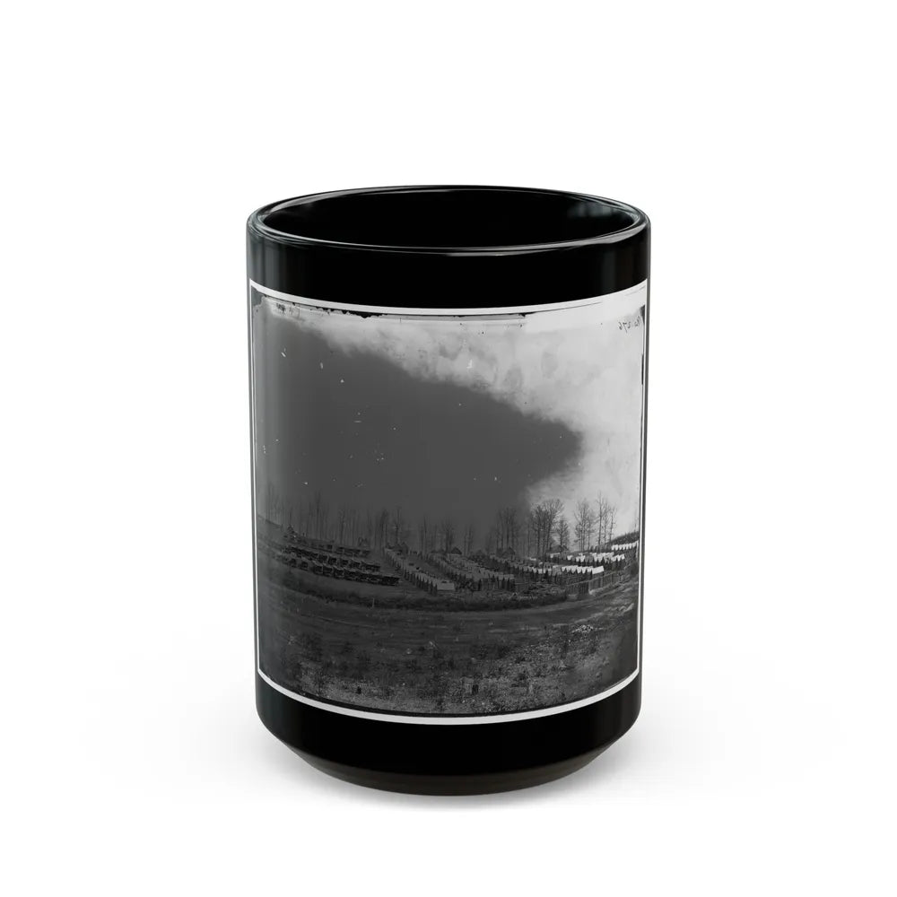 Rappahannock Station, Va. General View Of 50th New York Engineers' Winter Encampment (U.S. Civil War) Black Coffee Mug-15oz-Go Mug Yourself