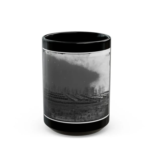 Rappahannock Station, Va. General View Of 50th New York Engineers' Winter Encampment (U.S. Civil War) Black Coffee Mug-15oz-Go Mug Yourself