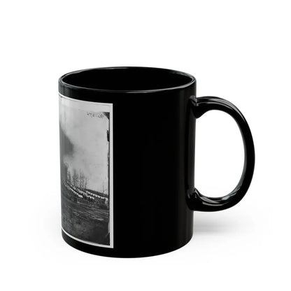 Rappahannock Station, Va. General View Of 50th New York Engineers' Winter Encampment (U.S. Civil War) Black Coffee Mug-Go Mug Yourself