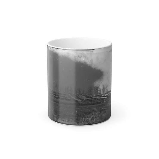 Rappahannock Station, Va. General View of 50Th New York Engineers' Winter Encampment (U.S. Civil War) Color Changing Coffee Mug 11oz-11oz-Go Mug Yourself