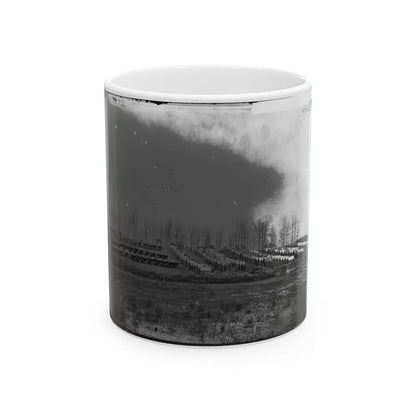 Rappahannock Station, Va. General View Of 50th New York Engineers' Winter Encampment (U.S. Civil War) White Coffee Mug-11oz-Go Mug Yourself