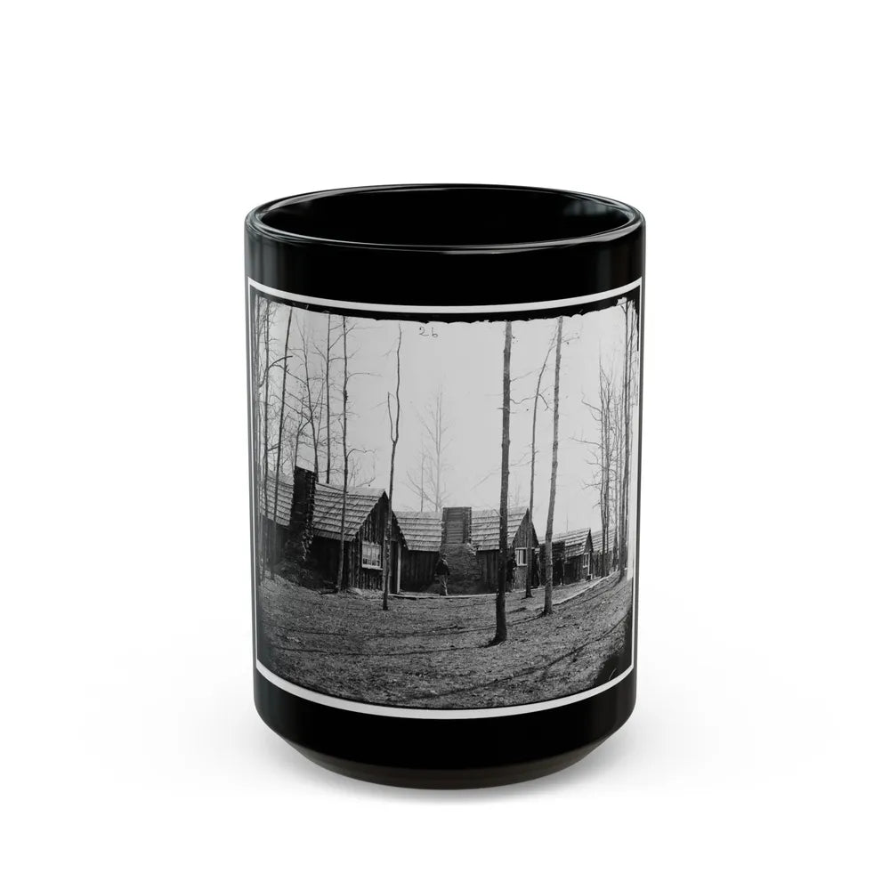 Rappahannock Station, Va. Officers' Quarters, 50th New York Engineers; Another View (U.S. Civil War) Black Coffee Mug-15oz-Go Mug Yourself