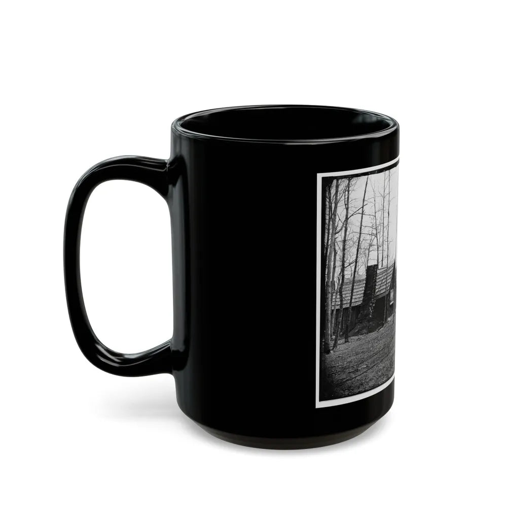 Rappahannock Station, Va. Officers' Quarters, 50th New York Engineers; Another View (U.S. Civil War) Black Coffee Mug-Go Mug Yourself