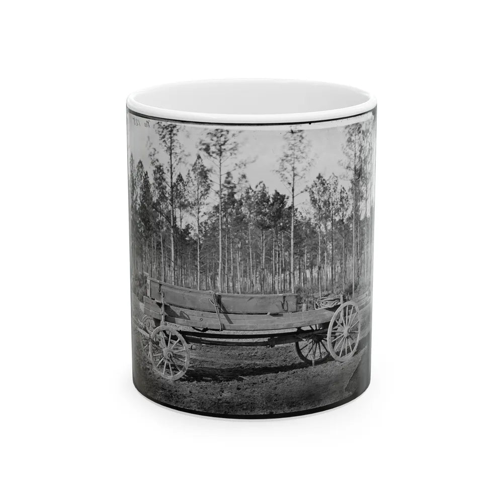 Rappahannock Station, Va. Pontoon Wagon, 50th New York Engineers (U.S. Civil War) White Coffee Mug-11oz-Go Mug Yourself