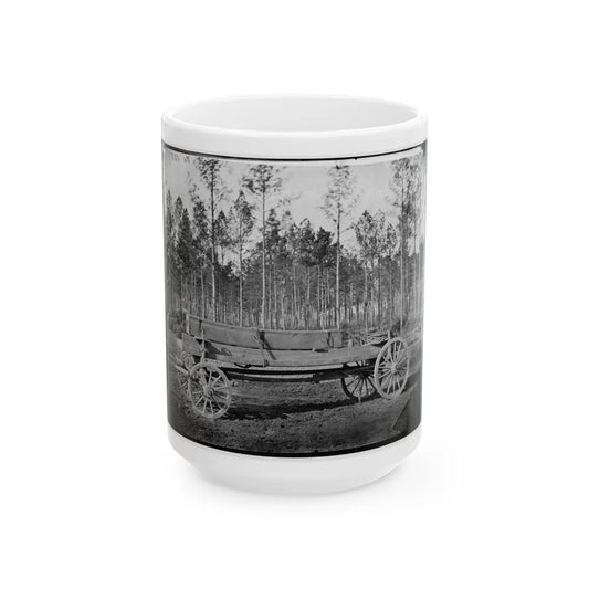 Rappahannock Station, Va. Pontoon Wagon, 50th New York Engineers (U.S. Civil War) White Coffee Mug-15oz-Go Mug Yourself