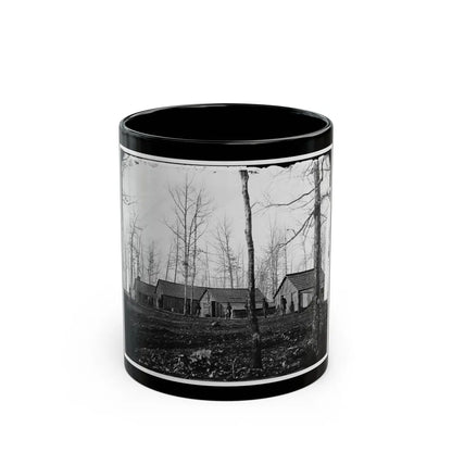 Rappahannock Station, Va. Quarters Of Field And Staff Officers, 50th New York Engineers (U.S. Civil War) Black Coffee Mug-11oz-Go Mug Yourself