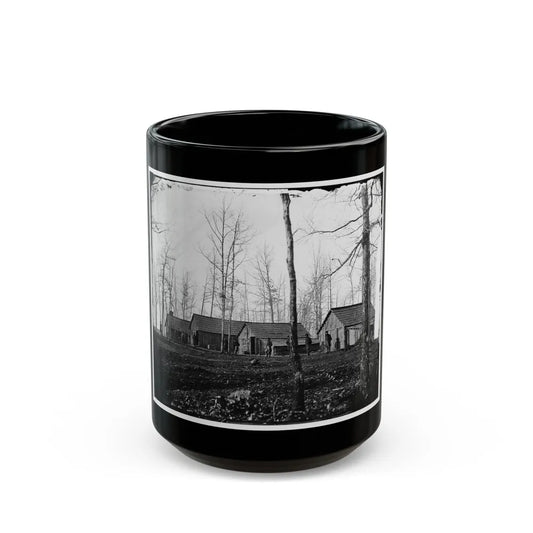 Rappahannock Station, Va. Quarters Of Field And Staff Officers, 50th New York Engineers (U.S. Civil War) Black Coffee Mug-15oz-Go Mug Yourself