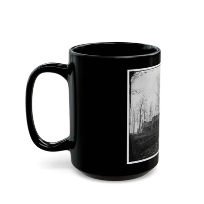 Rappahannock Station, Va. Quarters Of Field And Staff Officers, 50th New York Engineers (U.S. Civil War) Black Coffee Mug-Go Mug Yourself