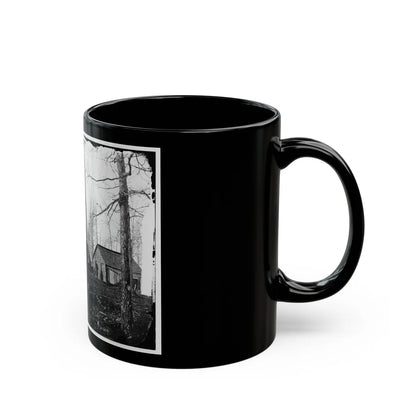 Rappahannock Station, Va. Quarters Of Field And Staff Officers, 50th New York Engineers (U.S. Civil War) Black Coffee Mug-Go Mug Yourself