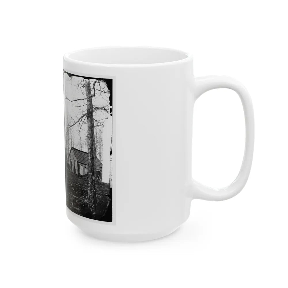 Rappahannock Station, Va. Quarters Of Field And Staff Officers, 50th New York Engineers (U.S. Civil War) White Coffee Mug-Go Mug Yourself