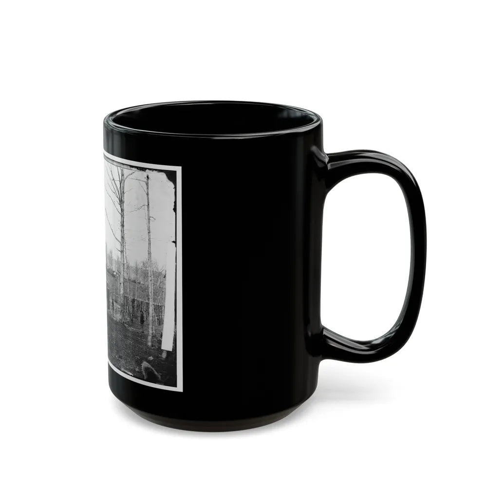 Rappahannock Station, Va. Sutler's Hut And Stockade Of 50th New York Engineers (U.S. Civil War) Black Coffee Mug-Go Mug Yourself