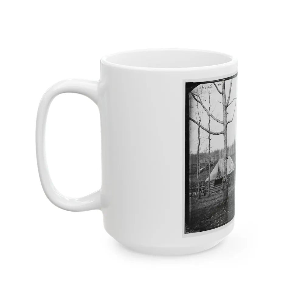 Rappahannock Station, Va. Sutler's Hut And Stockade Of 50th New York Engineers (U.S. Civil War) White Coffee Mug-Go Mug Yourself