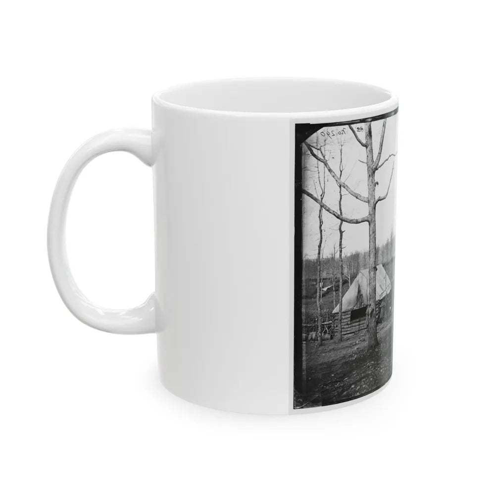 Rappahannock Station, Va. Sutler's Hut And Stockade Of 50th New York Engineers (U.S. Civil War) White Coffee Mug-Go Mug Yourself