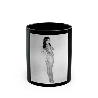 Raquel Welch #145 (Vintage Female Icon) Black Coffee Mug-11oz-Go Mug Yourself