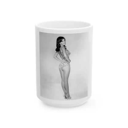 Raquel Welch #145 (Vintage Female Icon) White Coffee Mug-15oz-Go Mug Yourself