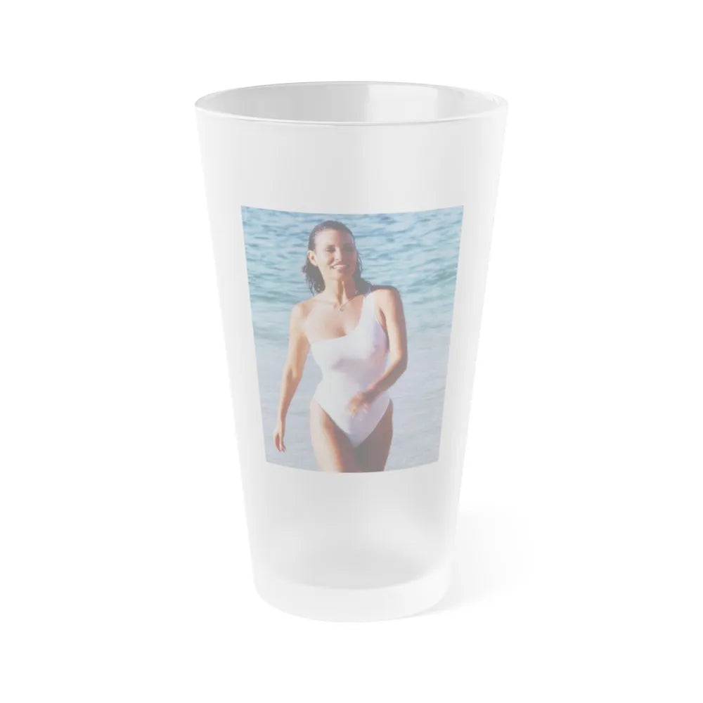 Raquel Welch #164 (Vintage Female Icon) Frosted Pint Glass 16oz-16oz-Frosted-Go Mug Yourself